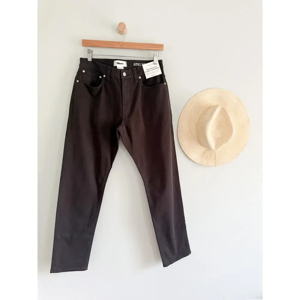 Madewell | NWT Athletic All Day Slim Pants Warm Charcoal | Sz 31x30